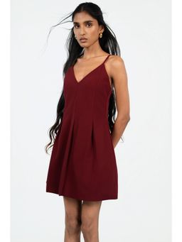 COLOR CAPITAL - Women Maroon Solid Dress