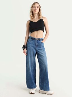 RAREISM - Blue Wide Leg Jeans