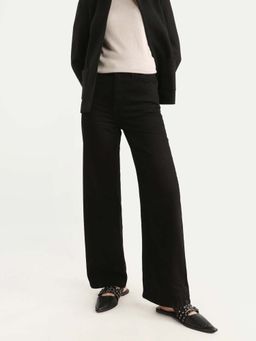 RAREISM - Black Solid Straight Fit Jeans