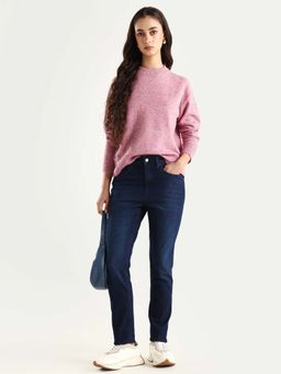 RAREISM - Blue Solid Skinny Fit Denim