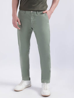 GANT - Mens Solid Green Trouser