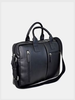 Swiss Military - Unisex PU Laptop Bag - Black