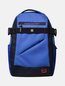 Swiss Military - Unisex Brand Logo Backpack - Blue