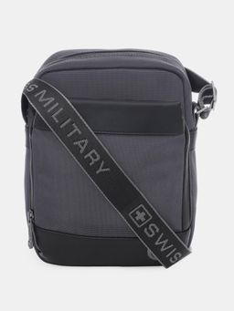Swiss Military - Unisex Solid Crossbody Sling Bag - Grey