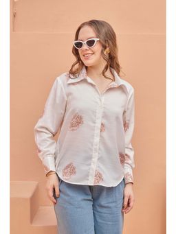 Pasha India - Pink Floral Regular Fit Shirt