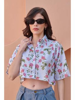 Pasha India - Blue Printed Regular Fit Shirt