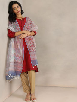 Fabindia - Women Red Printed Dupatta