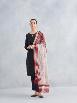 Fabindia - Women Maroon Printed Dupatta