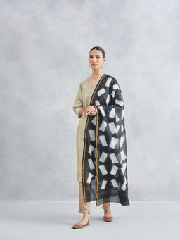 Fabindia - Women Black Tie & Dye Dupatta