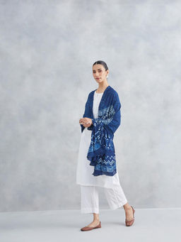 Fabindia - Women Indigo Printed Dupatta