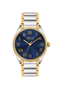 Carlos Philip - Men Roman Classic Navy Blue Dial Analog Watch with Roman Numeral (M)
