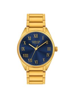 Carlos Philip - Men Roman Classic Navy Blue Dial Analog Watch with Roman Numeral (M)