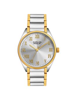 Carlos Philip - Men Roman Classic Silver Dial Analog Watch with Roman Numeral (M)