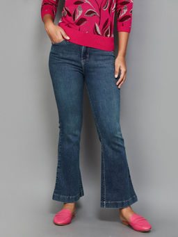 Xpose - Women Blue Comfort Flared High-Rise Stretchable Jeans