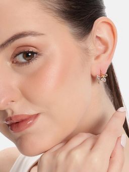 Estele - Floral Hoop Earrings