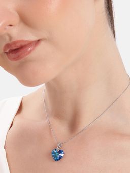 Estele - Designer Blue Heart Pendant