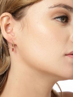 Carlton London - Gold Plated Mini Hoop Earring