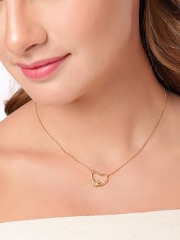 Carlton London - 18K Plated Bold Heart Necklace
