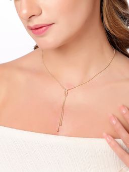 Carlton London - 18Kt Plated Lariat Necklace