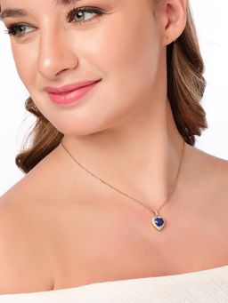 Carlton London - Gold Plated Heart Necklace