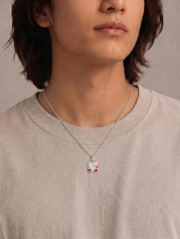 Carlton London - 925 Sterling Silver God Necklace