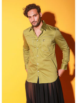 Echke - Green Solid Shirt