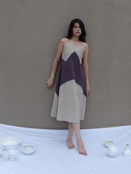 BILANG - Multicolor Noir Panel Dress