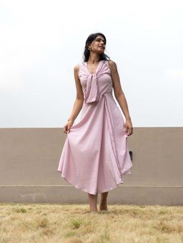 BILANG - Bow Cascade Solid Dress