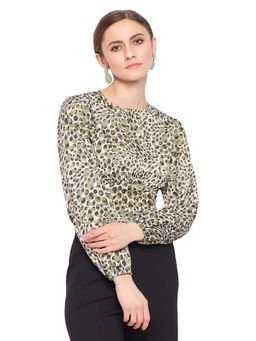 Madame - Women Green Crop Top