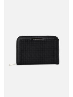 Van Heusen - Women Black Textured Casual Wallet