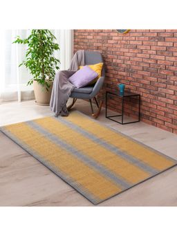 Saral Home - Power Carpet 160x210 cm Antiskid And Washable for Lobby, Bedside -Gold