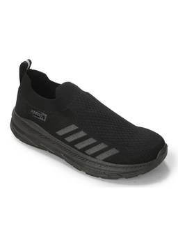 LIBERTY - Black Round Toe Textile Pair Of Walking Shoes