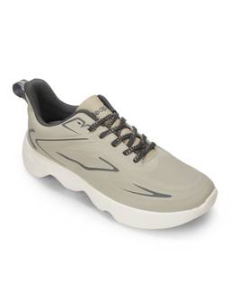 LIBERTY - Beige Round Toe Textile Pair Of Running Shoes