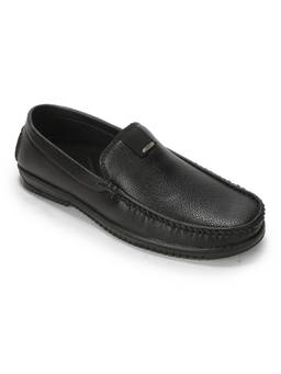 LIBERTY - Black Round Toe Pu Pair Of Loafers