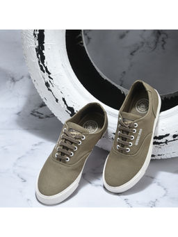 WOODLAND - Mens Khaki Casual Sneakers