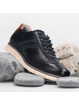 Bugatti - Sprinter Navy Blue Men Leather Sneakers