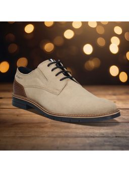 Bugatti - Merlo Beige Men Derby Formal Shoes
