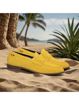 Bugatti - Tryst Yellow Men Penny Formal Loafers