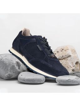 Bugatti - Ivar Navy Blue Men Leather Sneakers