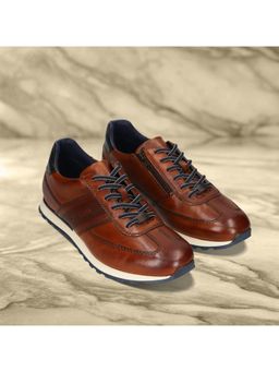 Bugatti - Ivar Brown Men Leather Sneakers