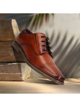 Bugatti - Menello Brown Men Formal Derbies