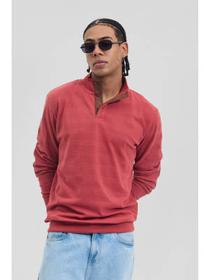 Snitch Red Buy Snitch Red Textured Regular Fit T-Shirt (S) Online