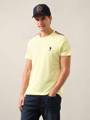 Buy U.S. POLO ASSN. Men Yellow T-Shirt L - Image 1