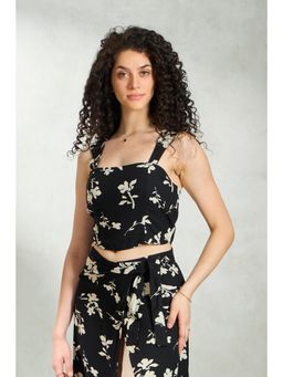 Virgio - Floral Viscose Squared Corset for Women