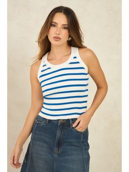 Virgio - Stripes Cotton Striped Top for Women