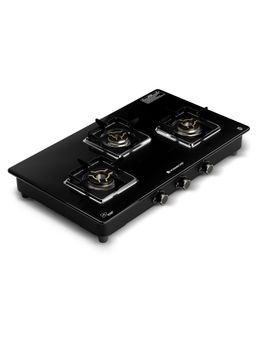 Wonderchef - Royal 3 Brass Burner Cooktop, Manual Ignition, Lpg Gas Stove For Kitchen