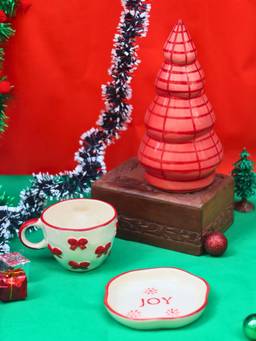 WEAVING HOMES - Festive Delight Combo For Christmas Tableware & Decorative Item (Set Of 3)
