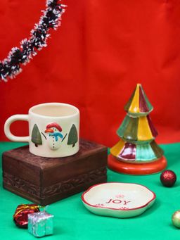 WEAVING HOMES - Winter Wonderland Combo For Christmas Tableware & Decorative Item (Set Of 3)