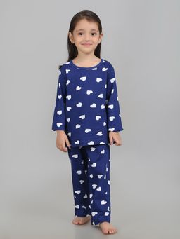 SHEER LOVE - full sleeve Printed T-Shirt with pyjama