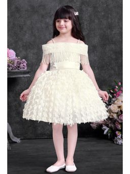 Lagorii - White Embellished Party Wear Gown